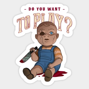 Do you want to play? Sticker